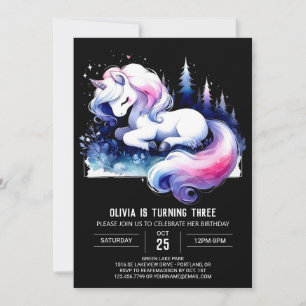 Invitation Jungle Enfants Horse Anniversaire