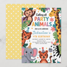 Jungle Party Animals Birthday