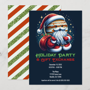 Invitation Jupiter Jolly Old St. Nick Père Noël Vacances