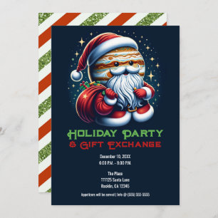 Invitation Jupiter Jolly Old St. Nick Santa Claus Holiday