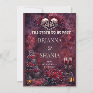 Invitation Jusqu'à ce que la mort nous sépare