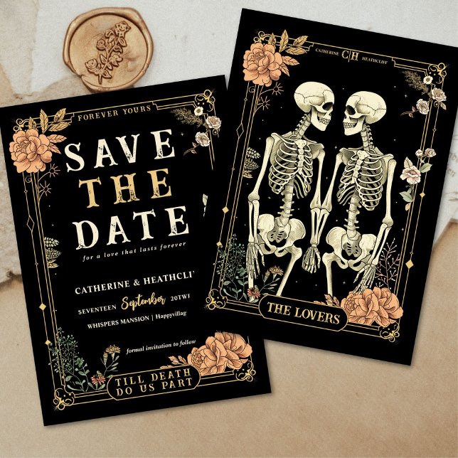 Invitation Jusqu'à ce que la mort nous sépare | enregistrer l (Créateur téléchargé)