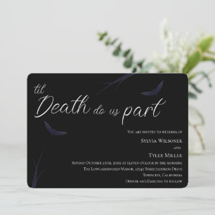 Invitation Jusqu'à ce que la mort nous sépare Mariage