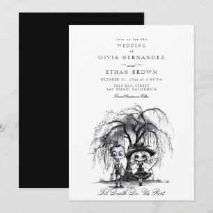 Invitation Jusqu'à ce que la mort nous sépare Mariage