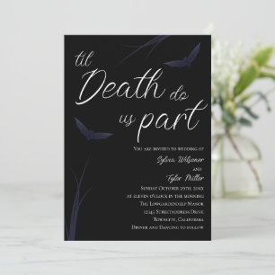 Invitation Jusqu'à ce que la mort nous sépare Mariage
