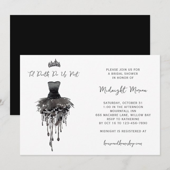 Invitation Jusqu'à la mort faisons-nous partie de la Fête des (Devant / Derrière)
