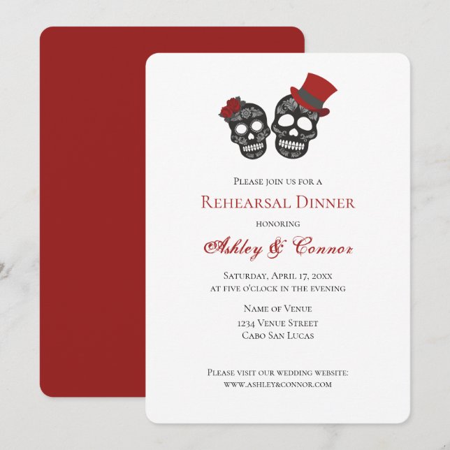 Invitation Jusqu'à la mort Faisons-nous partie de la répétiti (Devant / Derrière)