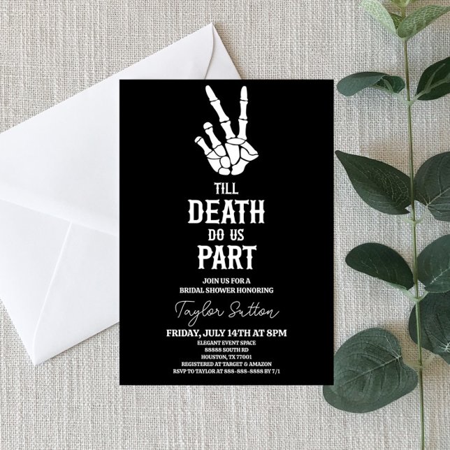 Invitation Jusqu'à la mort Faisons-nous partie Fête des marié (Créateur téléchargé)