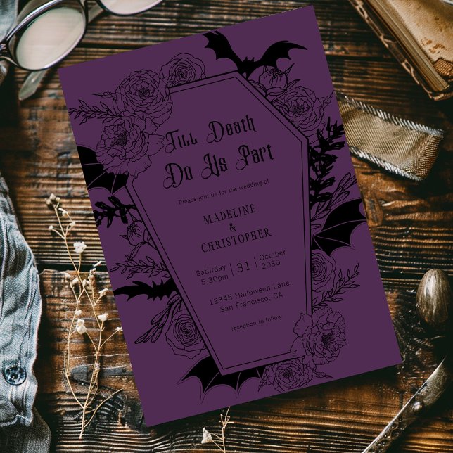 Invitation Jusqu'à la mort Faisons-nous partie gothique Flora (Créateur téléchargé)