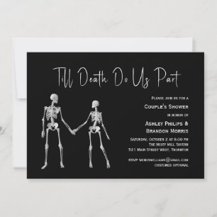 Invitation Jusqu'à la mort faisons-nous partie Skeleton Coupl