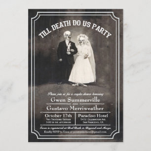Invitation Jusqu'à la mort Faites-nous partie des couples ave