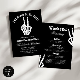 Invitation Jusqu'à la mort nous Party Bachelorette Party