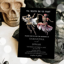 Jusqu'à la mort Skeletons gothiques Halloween Mari