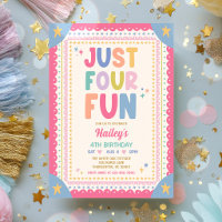 Just Four Fun Fête d'anniversaire Fantaisiste Fill