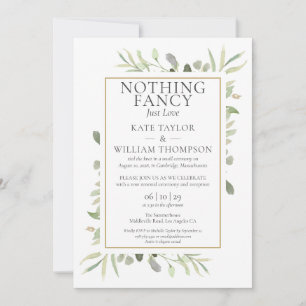 Invitation Just Love Sequel Vows Mariage Vows verdure
