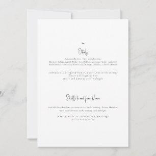 Invitation Just the Two of Us Mariage Detitation