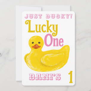 Invitation Juste Ducky Lucky Un Premier Anniversaire Invitati