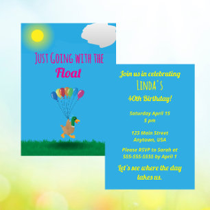 Invitation Juste en suivant l'invitation de Float