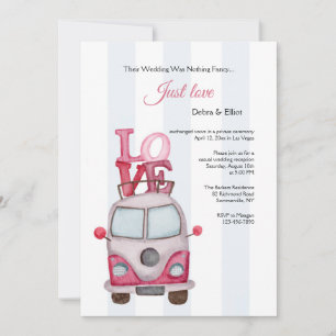 Invitation Juste l'amour 