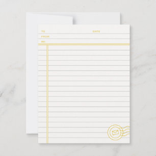 Invitation Juste les faits papeterie - Marigold