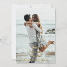 "Juste toi, moi, et l'horizon sans fin" romantique