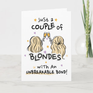 Invitation "Juste un couple de blondes"
