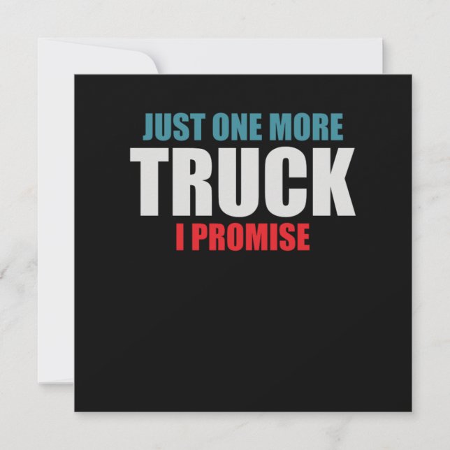 Invitation Juste Un Nouveau Chauffeur De Camion Cool Conducte (Devant)