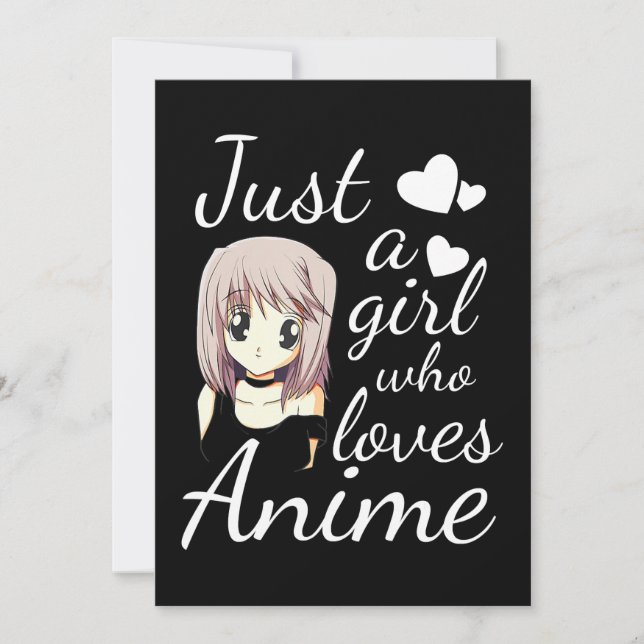 Invitation juste une fille qui aime anime cosplay de mignonet (Devant)