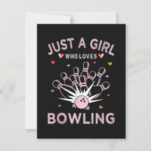 Invitation Juste Une Fille Qui Aime Le Bowling