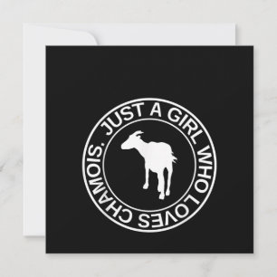 Invitation Juste une fille qui aime le chamois Cadeau pour fe