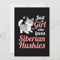 Juste une fille qui aime le Husky sibérien