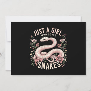 Invitation Juste une fille qui aime les serpents