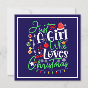 Invitation Juste Une Fille Qui Aime Noël