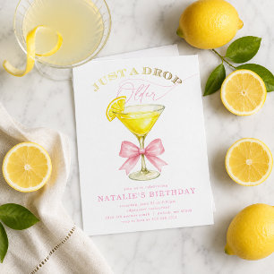 Invitation Juste une goutte de plus âgée Lemon Drop Rose Anni