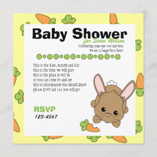 Invitation Juste une pointe de carotte