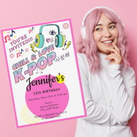 K-Pop Music Star Coréen Pop Thème Anniversaire