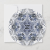 Kaleidoscope bleu Design de flocon de neige avec d