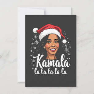 Invitation Kamala La La La Kamala Harris Noël Père Noël 