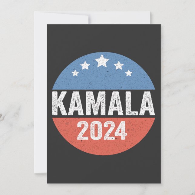 Invitation Kamala Présidente Kamala Élection 2024 (Devant)