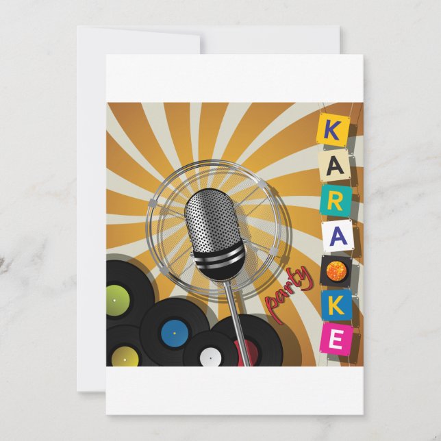 Invitation Karaoke (Devant)