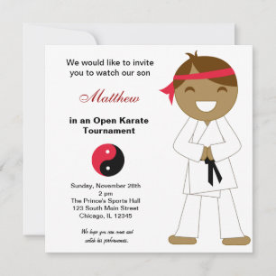 Invitation Karate Kids Tournaments