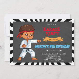 Invitation karaté pour enfant africain