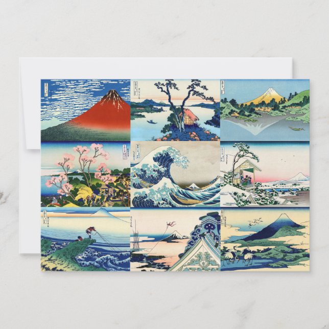 Invitation Katsushika Hokusai - 36 Vues de la sélection du Mo (Devant)