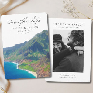 Invitation Kauai Sauvez la date Mariage Hawaii