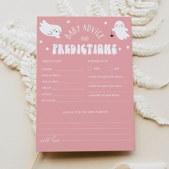 Invitation Kawaii Halloween Baby shower Conseils et prédictio (Créateur téléchargé)
