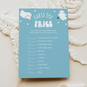 Invitation Kawaii Halloween Guess the Price Baby shower Jeu