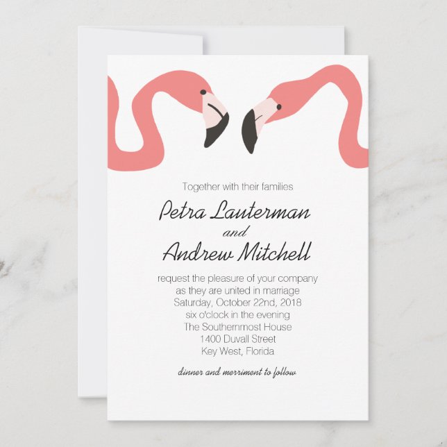 Invitation Key West Modern Whimsy (Devant)