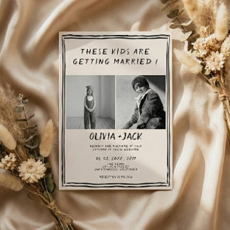 Invitation Kids Are Getting Married Photo Wedding