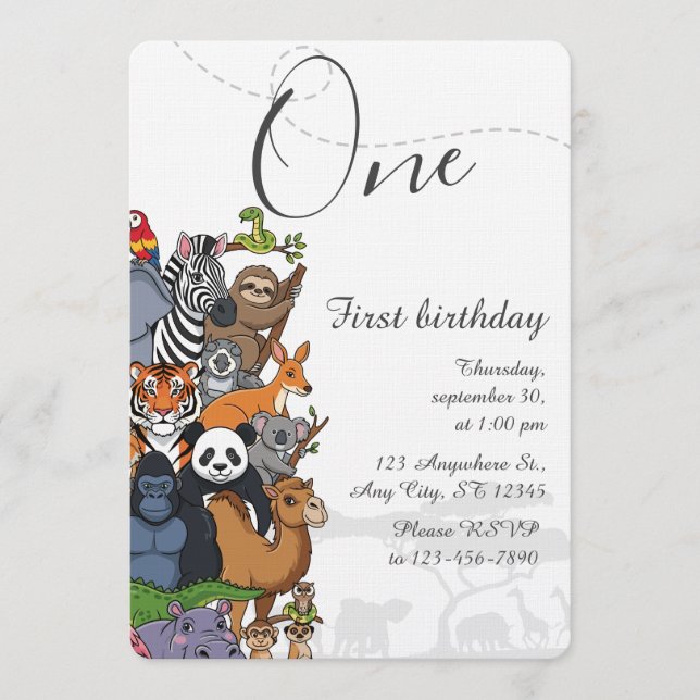 Invitation Kids Birthday Party (Devant)