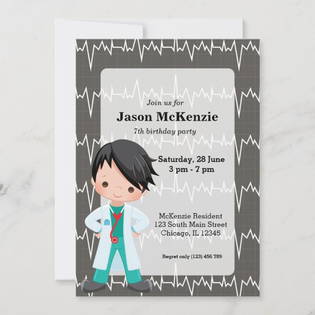 Invitation Kids Doctor (Devant)